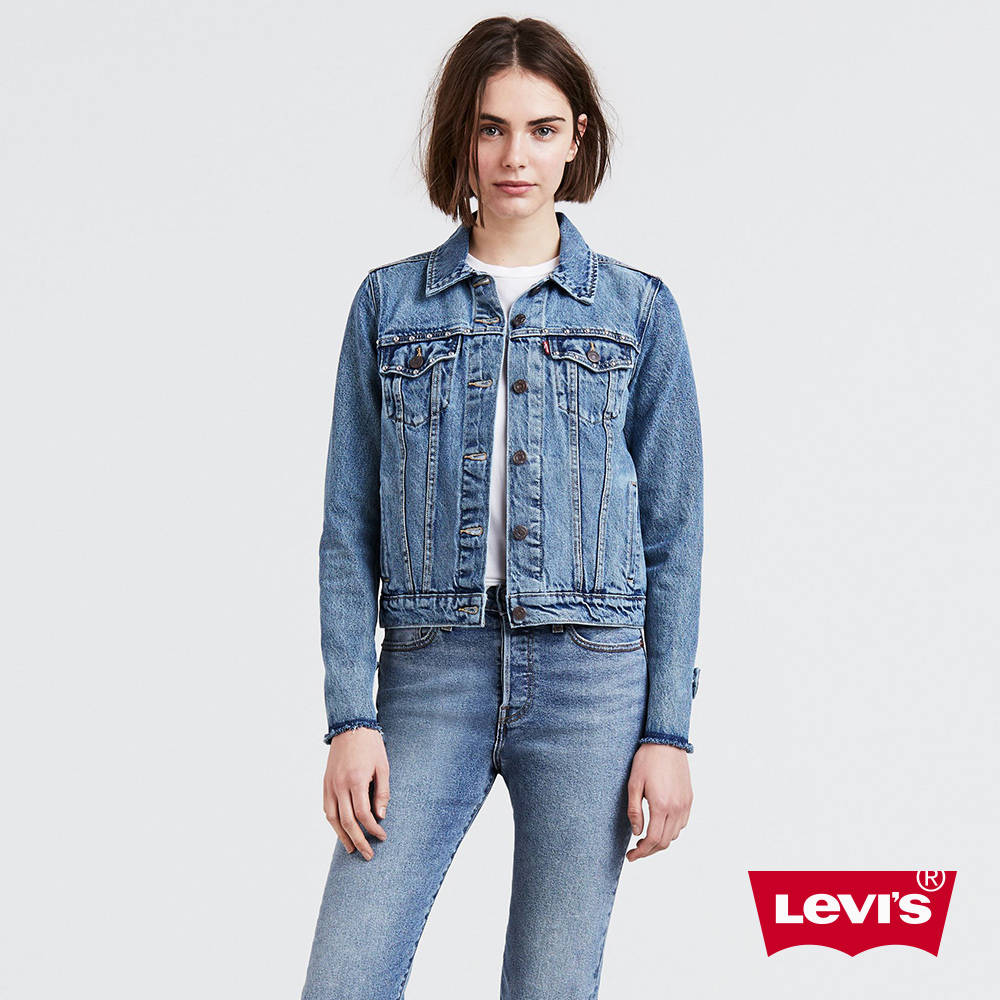 Levis 牛仔外套 女裝 袖口不收邊