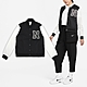 Nike 外套 NSW Jacket 女款 黑 白 棒球外套 按扣 風衣 夾克 DZ4631-010 product thumbnail 1