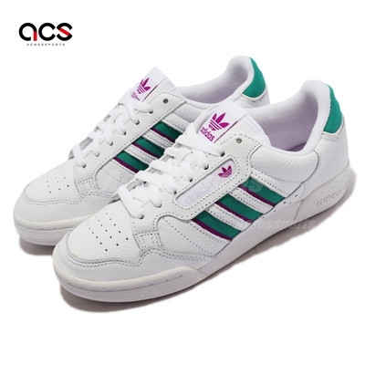 Adidas 休閒鞋 Continental 80 Stripes W 女鞋 白 BV綠 經典 皮革 H04020