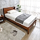 柏蒂家居-利歐3.5尺單人書架型插座床頭實木床架(兩色可選) product thumbnail 5