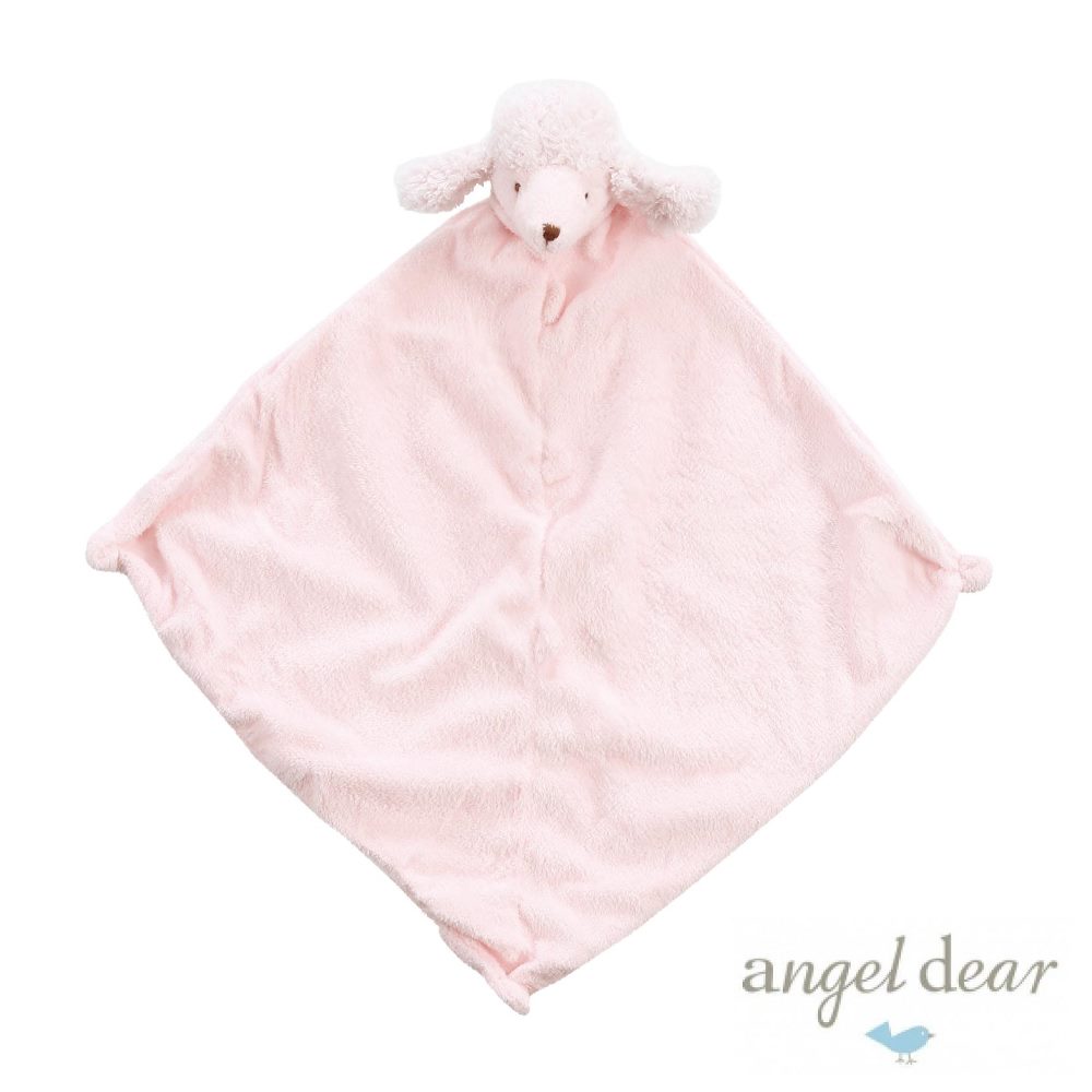 Angel Dear 動物嬰兒安撫巾 (粉紅貴賓狗)