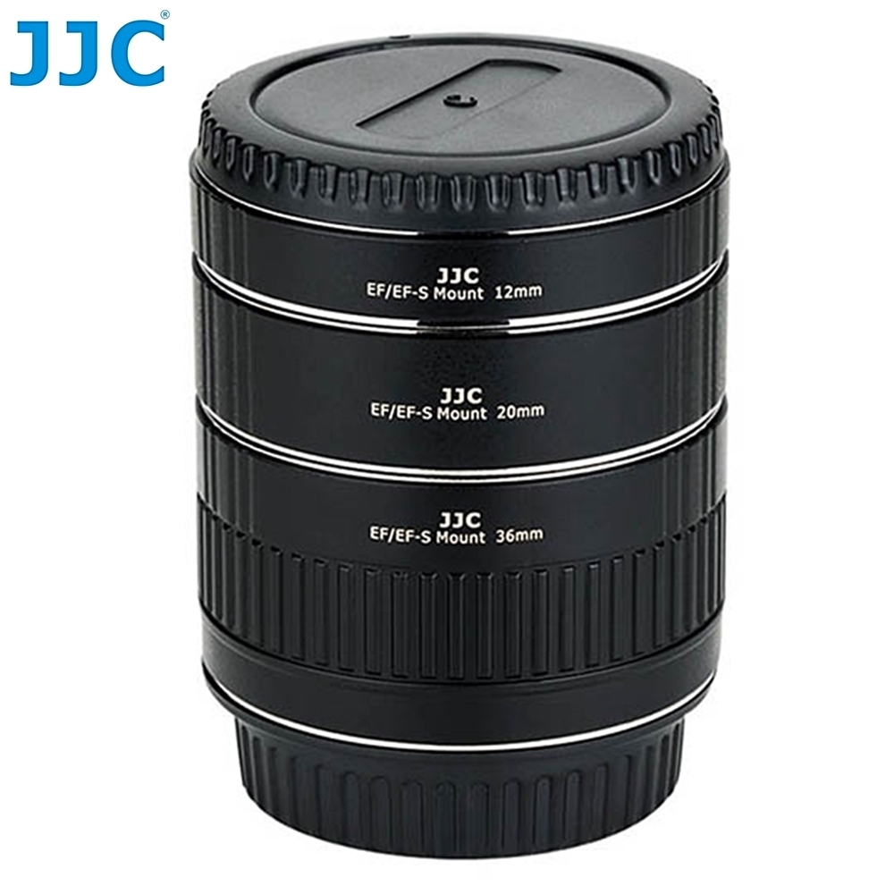 JJC佳能Canon副廠自動對焦近攝接寫環AET-CS(II)自動對焦近攝環(12mm+20mm+36mm;可TTL測光)適EOS相機/EF-S和EF鏡頭轉接環