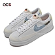 Nike 休閒鞋 Blazer Low Platform 女鞋 經典款 厚底 增高 昆蟲圖騰 球鞋穿搭 白 藍 DJ6376100 product thumbnail 1