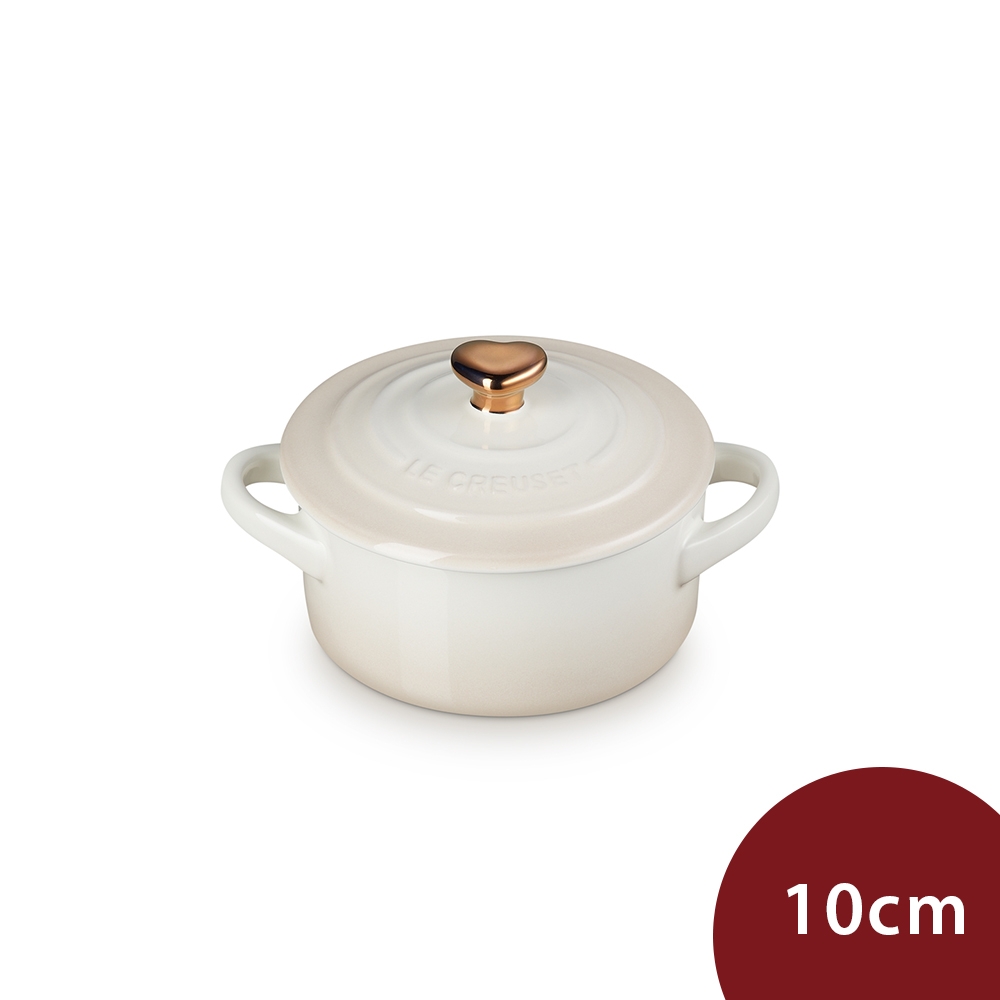 Le Creuset 迷你圓形烤盅 蛋白霜 心型金頭 烤模