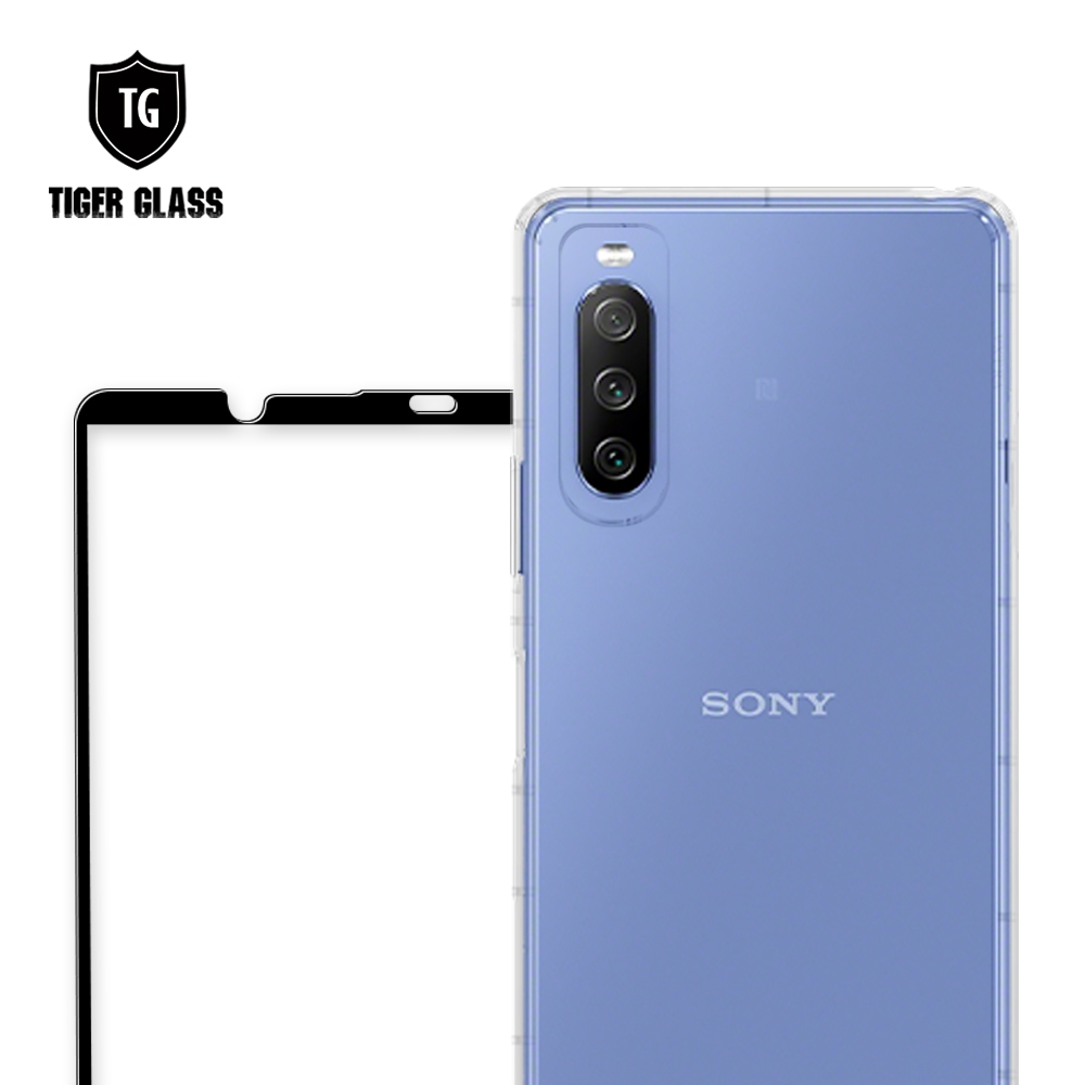 T.G SONY Xperia 10 III 手機保護超值2件組(透明空壓殼+鋼化膜)