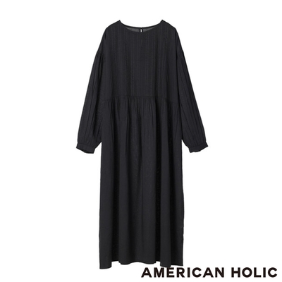 AMERICAN HOLIC  精緻針褶連身洋裝