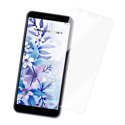Google Pixel 3AXL 透明高清曲面半膠鋼化膜手機9H保護貼 Pixel3AXL保護貼