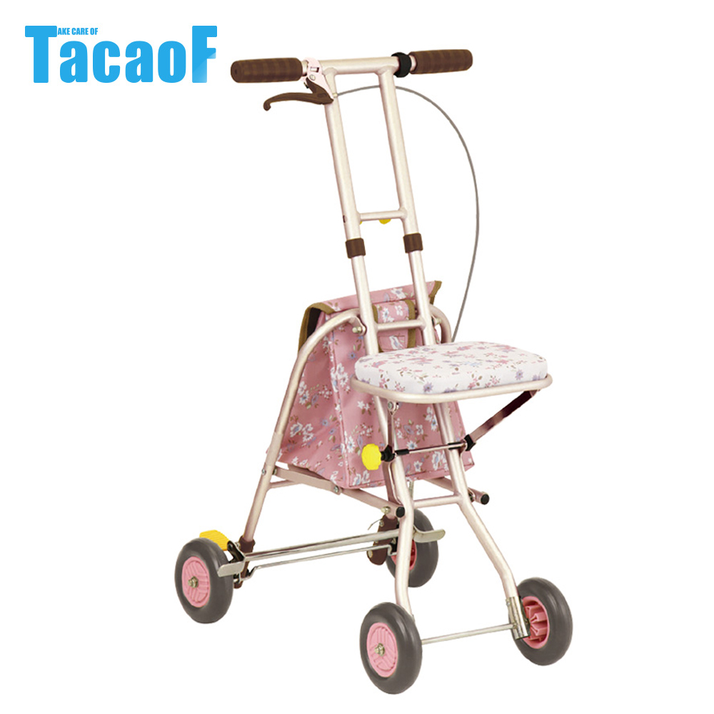 日本TacaoF幸和 標準型助步車SICP01型-花漾粉