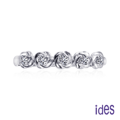 ides愛蒂思 玫瑰設計款E/VS1鑽石戒指無名指戒/玫瑰情