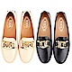 TOD’S Kate豆豆鞋 [專櫃$26300] 金屬鍊牛皮樂福鞋-2色可選 product thumbnail 1