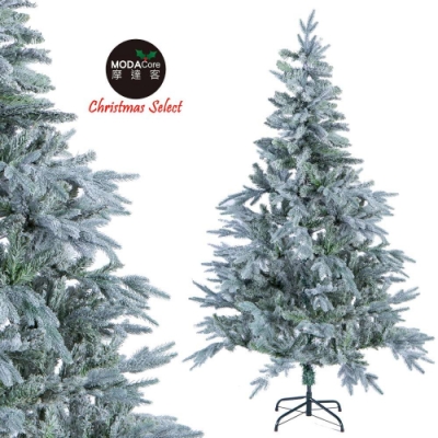 摩達客 6尺(180cm)夢幻PE+PVC混合葉擬真植雪刷雪聖誕樹 裸樹(不含飾品不含燈)