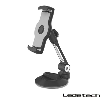 LEDETECH 鋁合金吸盤手機平板架(LD-204ABK)-黑色