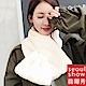 Seoul Show首爾秀 韓版仿獺兔毛雙面雙層加厚交叉圍巾 product thumbnail 5