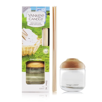 YANKEE CANDLE 蘆竹擴香瓶120ml-多款任選[舒服棉/玫瑰/仲夏之夜/粉紅沙]