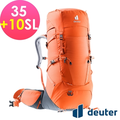 【deuter 德國】AIRCONTACT CORE 35+10SL拔熱式透氣背包3350022橘/長途登山包/自助背包客/休閒旅遊包