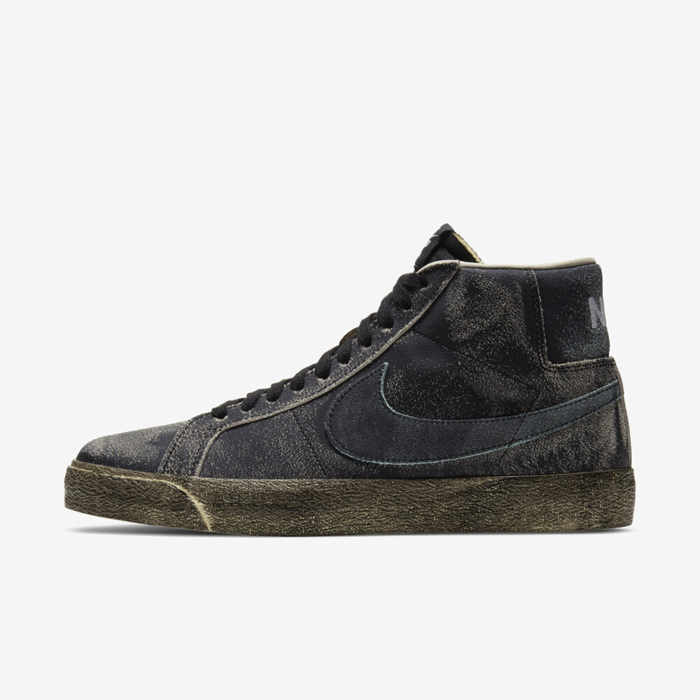 Nike SB Blazer Mid Premium [DA1839-001] 男滑板鞋休閒仿舊設計穿搭黑