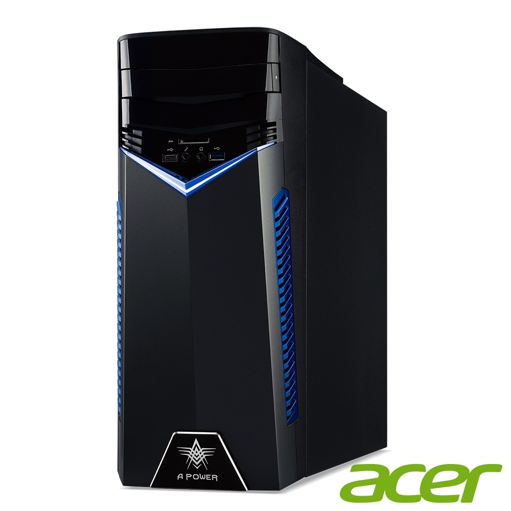 Acer T200 八代i5六核雙碟獨顯電競桌上型電腦(i5-8400/GTX 1060/8G/1T/256G/Win10h)