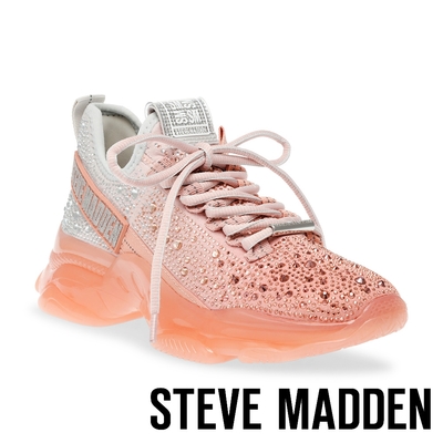 STEVE MADDEN-MISTICA 漸層閃鑽厚底休閒老爹鞋-粉橘色