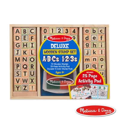 【Melissa & Doug 美國瑪莉莎】勞作印章英文數字組