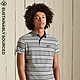 SUPERDRY 男裝 短 POLO  ACADEMY STRIPE 灰 product thumbnail 1