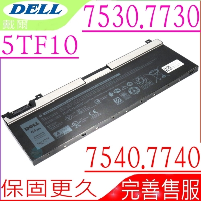 DELL 5TF10 電池適用 戴爾 Precision 7530 7540 7730 7740 P74F002 M7330 NYFJY RY3F9,GHXKY NYFJH P34E001 M7330