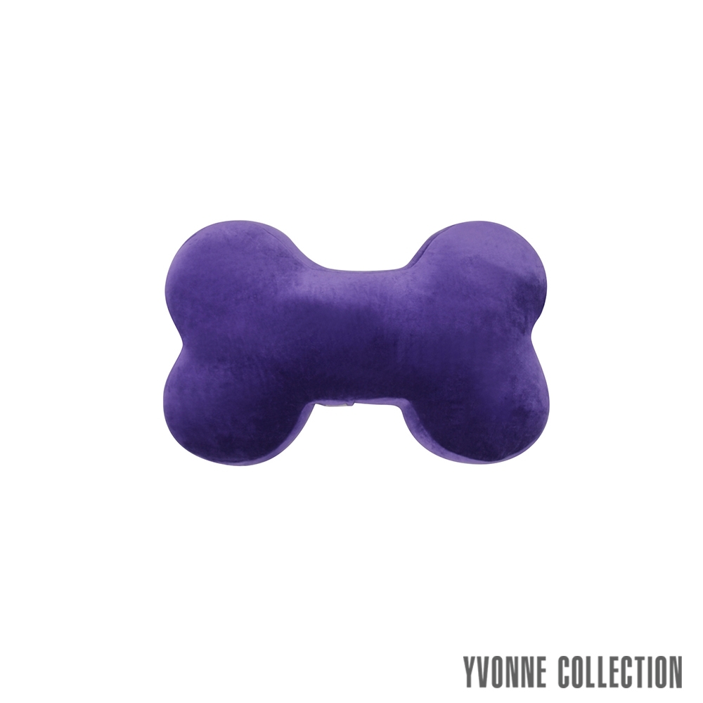 Yvonne Collection 素面中骨頭抱枕-紫