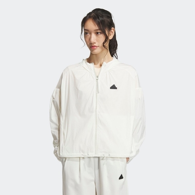 ADIDAS TECH UPF HD JKT 女運動外套-米白-IM8837