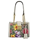 GUCCI Padlock GG Flora 滿版雙G印花肩背鍊包(白邊) product thumbnail 1