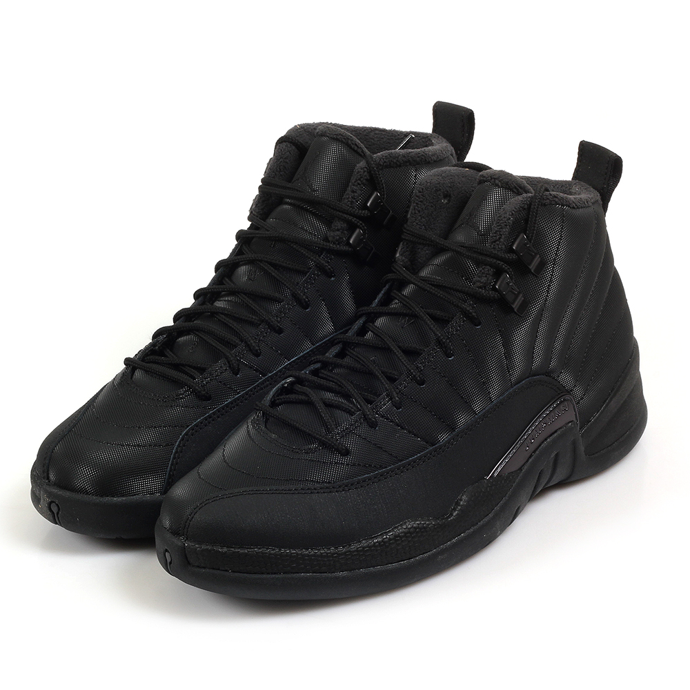 air jordan 12 retro wntr triple black