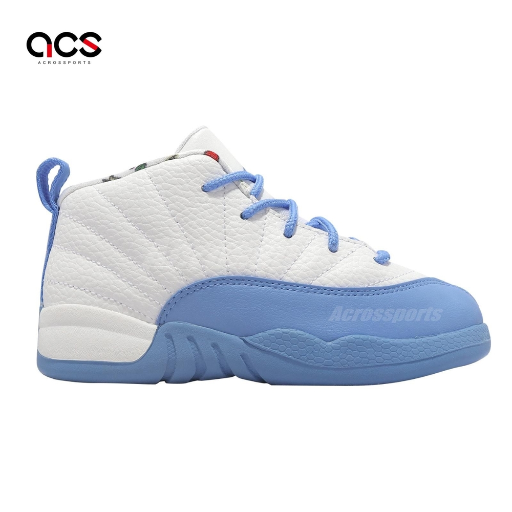 Nike 休閒鞋Jordan 12 Retro TD 白藍幼童Emoji 喬丹12代DQ4367-114