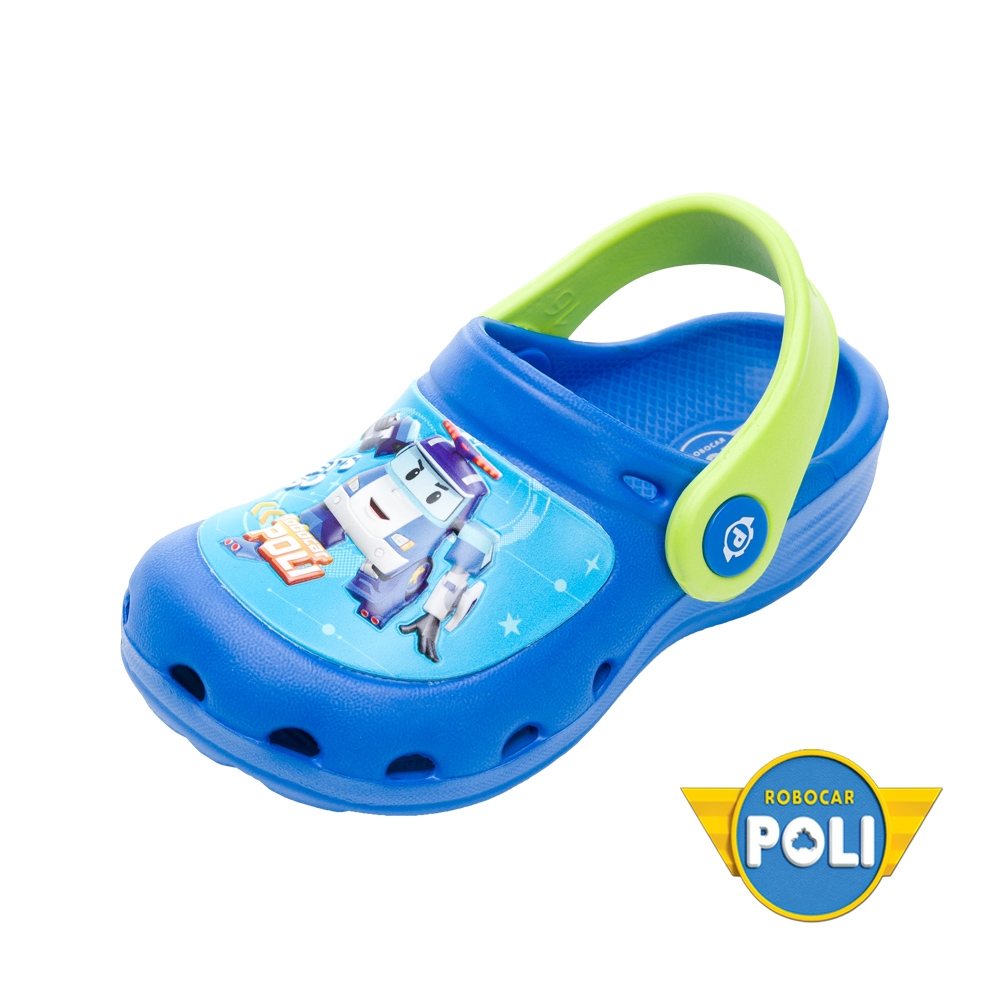 POLI 波力童鞋-園丁鞋 布希鞋/防水 安全 兩穿式 正版台灣製(POKG10606)海洋藍