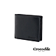 Crocodile鱷魚皮件 零錢包皮夾 短夾 8卡 RFID Aston奧斯頓系列-0103-11403-黑色 product thumbnail 1
