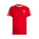 Adidas 3-Stripes Tee [IA4852] 男 短袖 上衣 T恤 運動 休閒 復古 撞色 三葉草 紅白 product thumbnail 1
