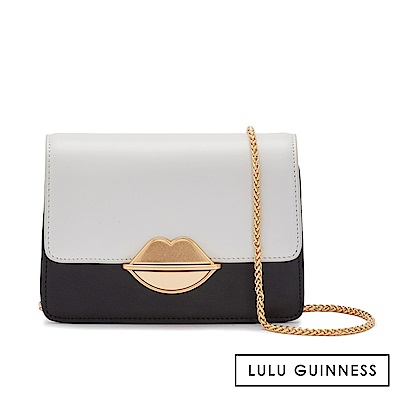 LULU GUINNESS POLLY 側背包 (黑白)