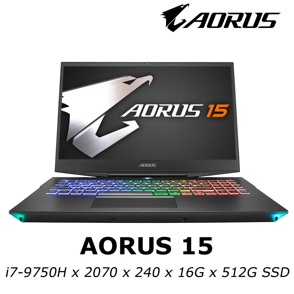 AORUS 15 電競筆電 i7-9750H/RTX 2070 8G電競筆電