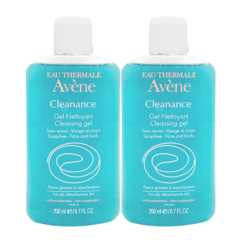 Avene 控油清爽潔膚凝膠 200ml(二入組)