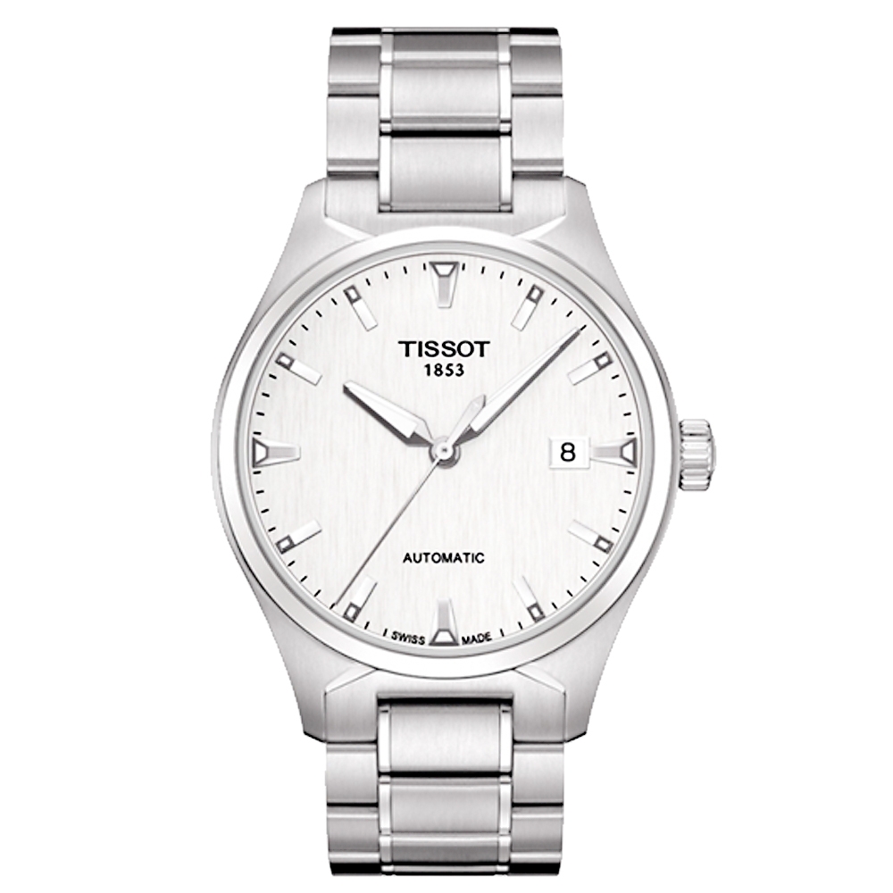 TISSOT 天梭 官方授權 T-Tempo 都會時尚機械腕錶 送禮首選-白/39mm T0604071103100