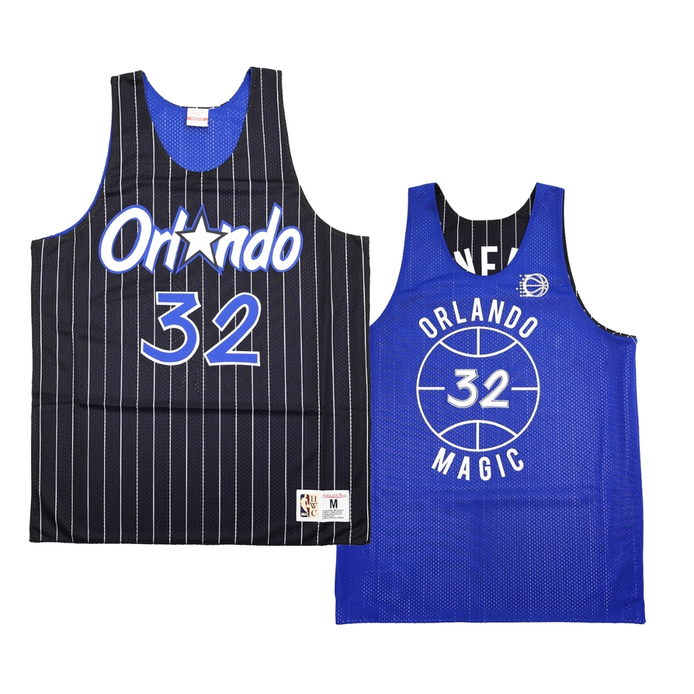 Mitchell ness Mitchell & Ness 雙面球衣 Shaquille ONeal 黑 藍 魔術隊 歐尼爾 MN21ART01SO