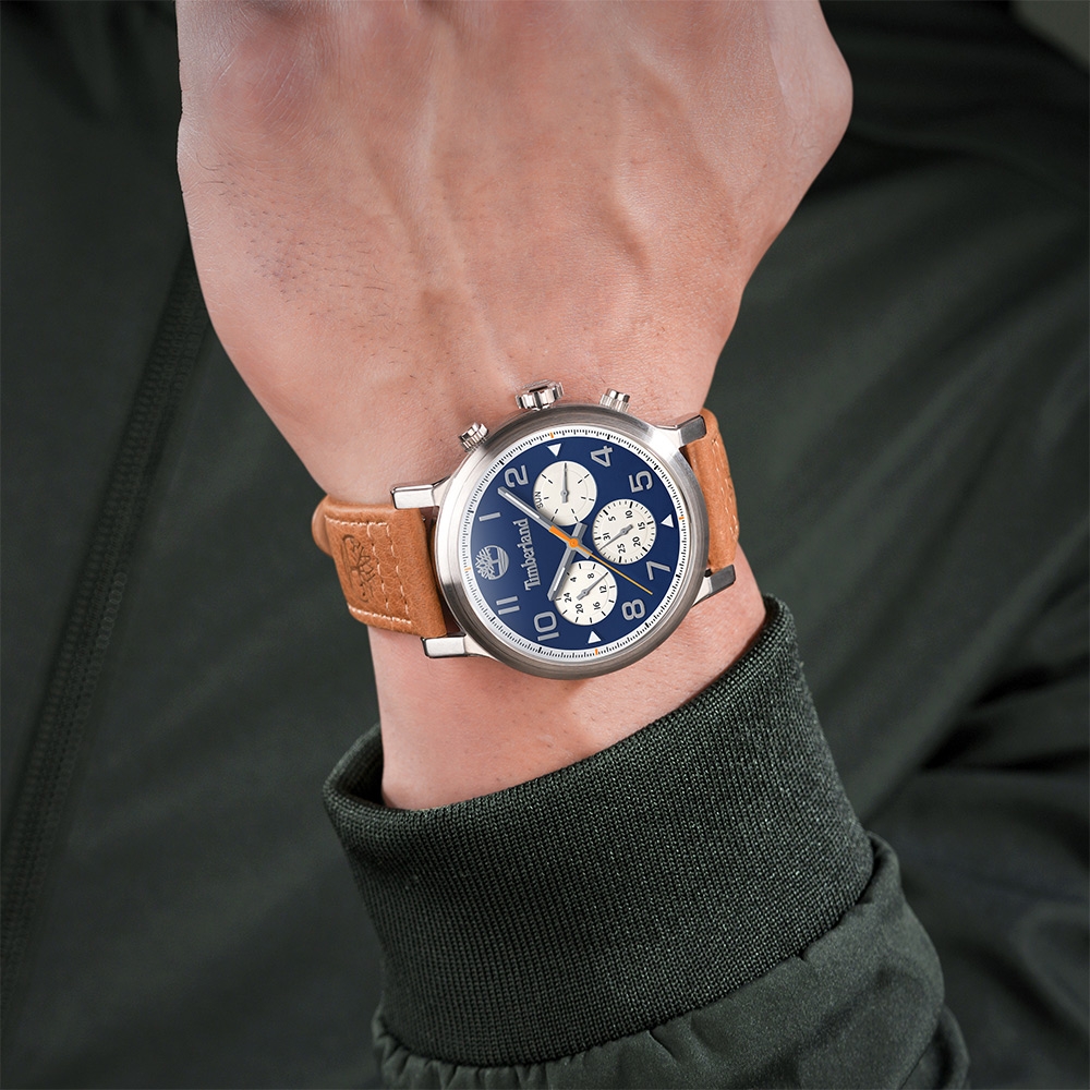 Timberland 天柏嵐 Sherbrook系列 活力時尚腕錶-TDWGF0028904/46mm 藍色