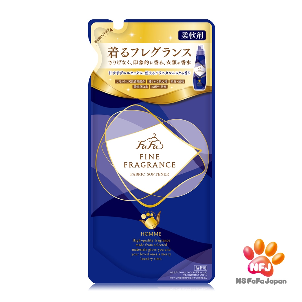 日本FaFa 香水系列柔軟精補充包500ml/袋-(麝香/花香/小蒼蘭)