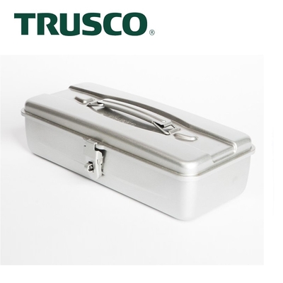 【Trusco】流線型工具箱-槍銀-大(TY-370SV)