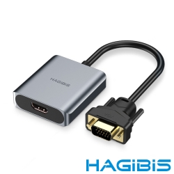 HAGiBiS海備思 VGA轉HDMI高畫質影音轉接器