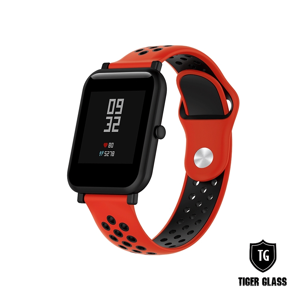 T.G Amazfit 米動手錶青春版Lite 20mm 撞色運動錶帶-6色