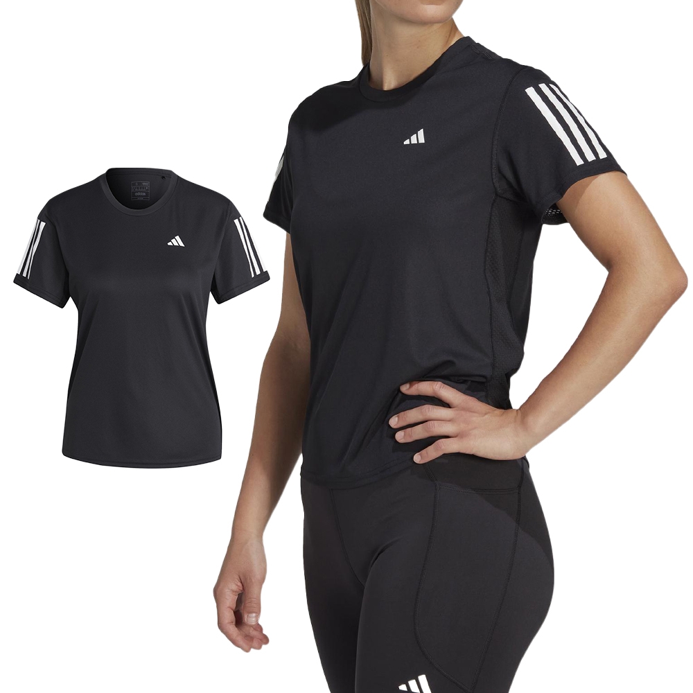 Adidas Own The Run Tee 女 黑 吸濕 排汗 舒適 再生材質 休閒 運動 短袖 IC5188