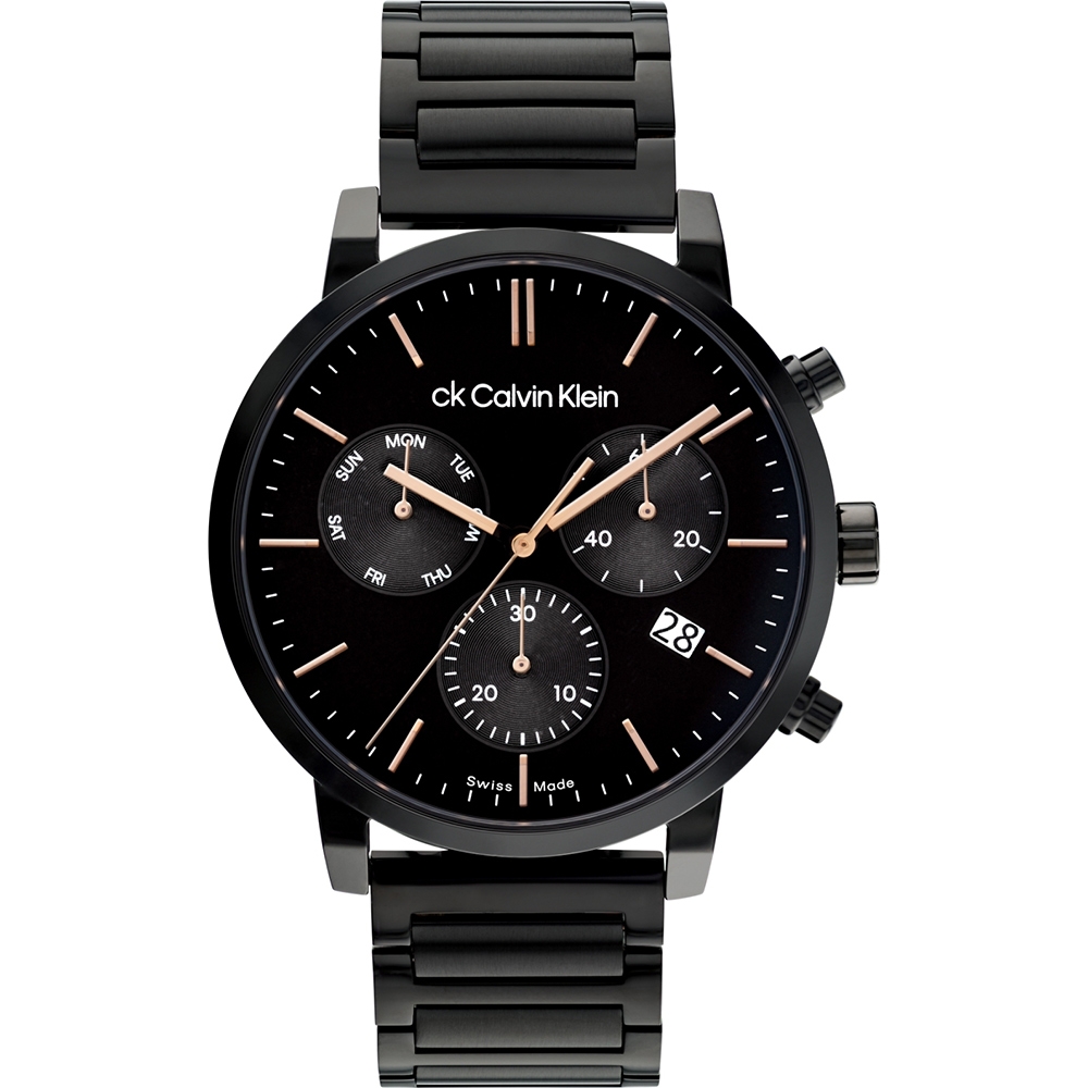 Calvin Klein CK 瑞士製三眼計時手錶-42mm 25000026 | Calvin Klein 