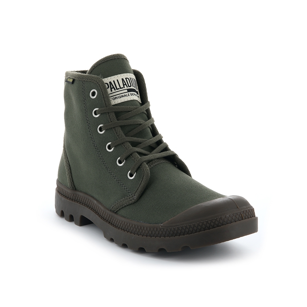 Palladium PAMPA HI 男女休閒鞋軍綠色 