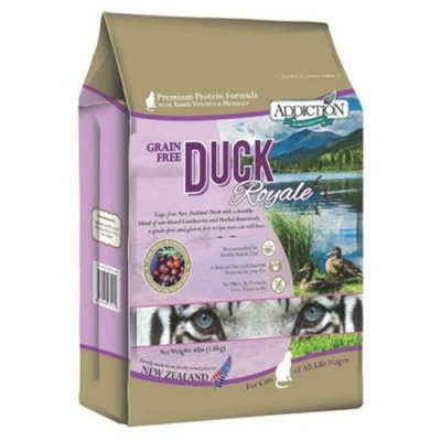 紐西蘭-ADDICTION自然癮食 低敏原野鴨無穀貓寵食 4lbs(1.8kg) 兩包組 (購買二件贈送全家禮卷100元*1張)