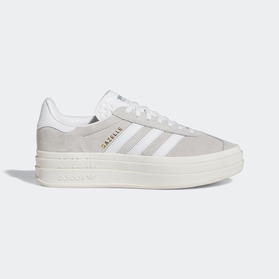 adidas 休閒鞋 女鞋 運動鞋 三葉草 GAZELLE BOLD W 灰 HQ6893