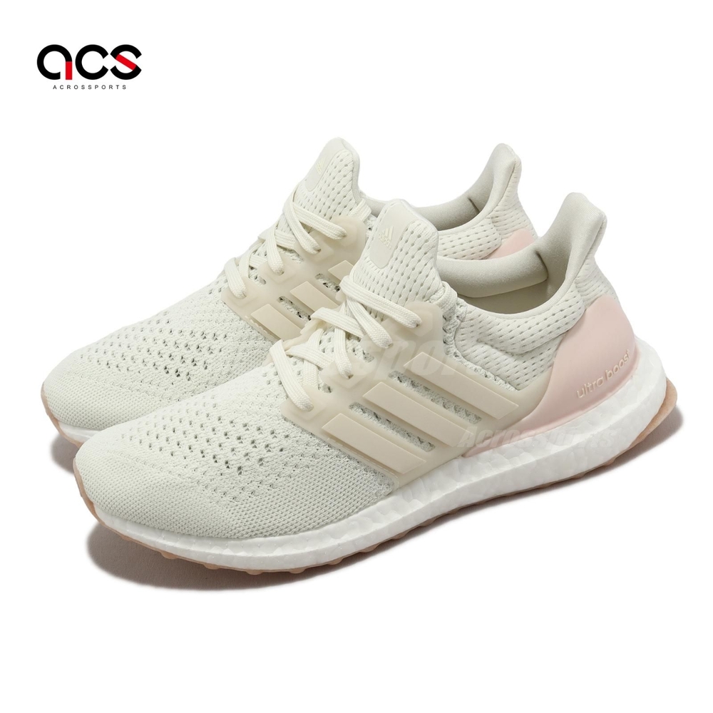 adidas 慢跑鞋 Ultraboost 1 W 女鞋 白 粉 馬牌輪胎底 緩震 運動鞋 愛迪達 IF5268