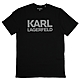 KARL LAGERFELD 品牌英字LOGO圖樣短T短上衣(黑) product thumbnail 1